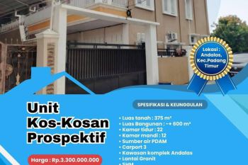 Jual kost-kostan di andalas padang