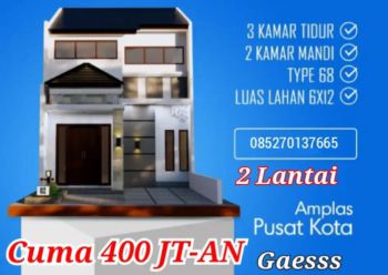 Rumah Mewah Lantai 2 Di Bajak V Sisinga Mangaraja Amplas Konsep Bali