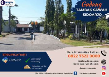 Sewa Gudang Sidoarjo Izin Industri di Tambak Sawah Waru - The EdGe