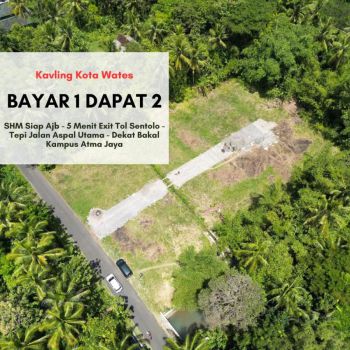 Tanah Murah Dijual, LD 8 Meter, Kawasan Gerbang Tol Jogja