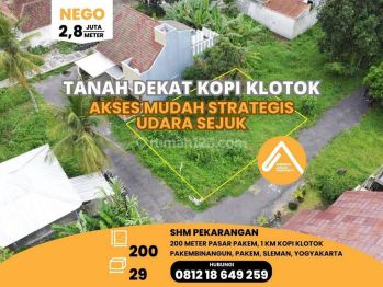 Tanah Pakem Dekat Warung Kopiklotok Ukuran Kecil