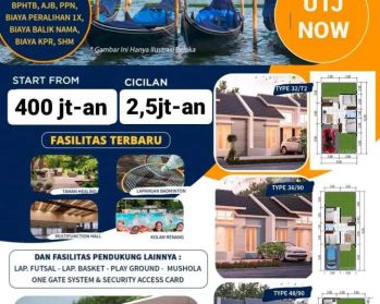 Rumah dekat surabaya dp 0 free biaya dan SHM