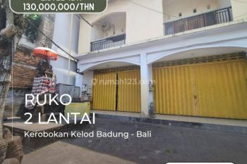 Disewakan Ruko 2 Lantai Pinggir Jalan Raya di Kerobokan Kelod Badung