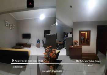 Sewa Apartement Sudirman Park Low Floor 2BR Full Furnished View Pool