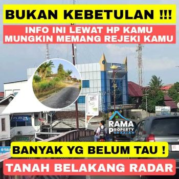 TANAH SERTIFIKAT BELAKANG RADAR LAMPUNG DEKAT MALL MBK DAN TEKNOKRAT