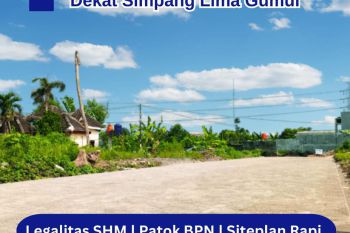 Tanah Dijual Kediri Dekat Pasar Sumberejo Terima SHM