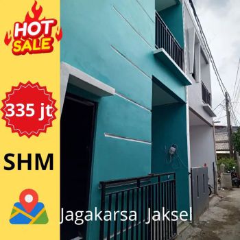 Jual Rumah Akses Motor Di Jagakarsa Jaksel 2 Lantai SHM 335 Juta