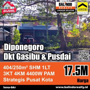 Jual Cepat Rumah Strategis Dekat Gasibu Bandung