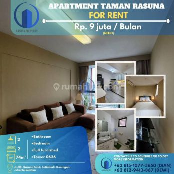 Apartemen Taman Rasuna, For Rent, 2 Kamar Tidur, Furnished, Bagus