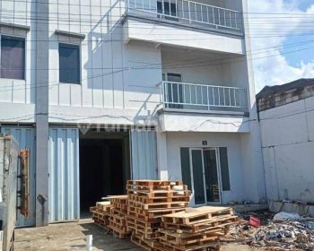 Gudang di Tanjung Pura 160 m SHM Bagus 3 lantai akses cont