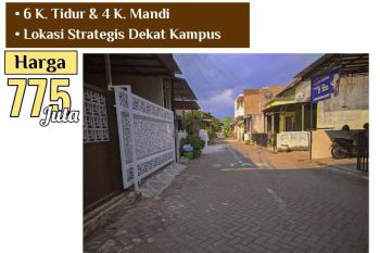 Rumah Kost dijual Murah di Malang Kota