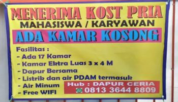 Rent Rumah Kosan: Menerima Kost Pria