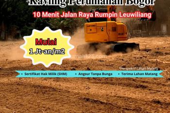 Promo Sale 1 Jutaan Kavling Matang SHM Dekat Situ Cibodas