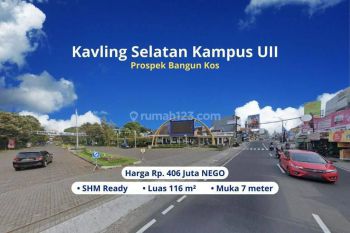 Tanah Kost Uii, 400 Jutaan Siap Bangun