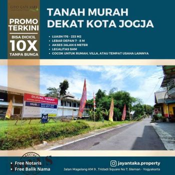Tanah Kavling Timur Mall SCH Cocok Untuk Usaha