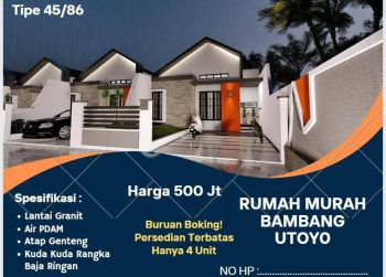 Dijual Rumah Komersil lokasi dekat bukit golf (jalan bambang utoyo)