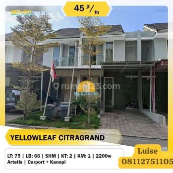 Disewakan rumah cantik 2 lt YellowLeaf Citragrand