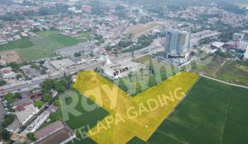 Tanah Komersial  Jl International Karawang Barat, Luas 1,3 Ha