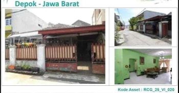 Rumah Lelang Bank Jl. Mahoni, Kel. Beji Timur, Kec. Beji, Depok