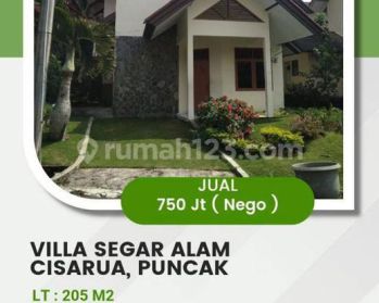 Dijual Villa Puncak Luas 205 M3, Bogor. Jawa Barat