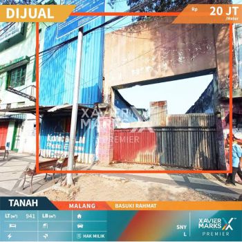 DIJUAL TANAH LOKASI TENGAH KOTA MALANG, BASUKI RAHMAT, MALANG