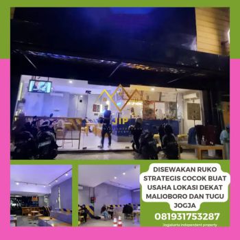 Disewakan ruang usaha strategis cocok buat usaha dekat malioboro