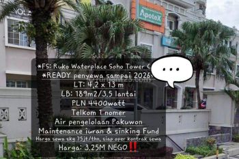 FS: Tokan Waterplace sudah adaa penyewa sampai 2026, lsg terima passive INCOME