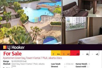 Apartemen Green bay Tower H lantai 7 Pluit, Jakarta Utara
