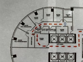 Kantor di Menara Sudirman Jakarta Selatan