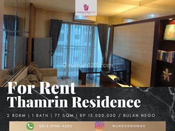 Disewakan Apartement Thamrin Residences 2 Bedroom Furnished Baru
