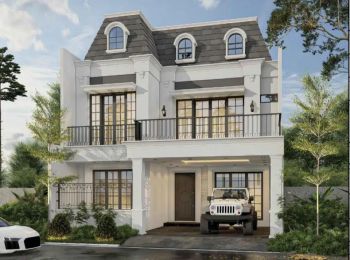 Rumah Brand New Dua Lantai Sedang Renovasi Ada Kolam Renang