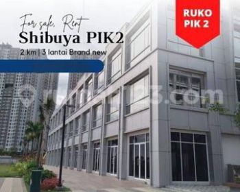 RUKO SHIBUYA 4.5x15 PIK 2 BOULEVARD JALAN UTAMA