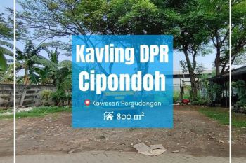 Tanah Kavling DPR Cipondoh Kawasan Pergudangan. 800m² SHM