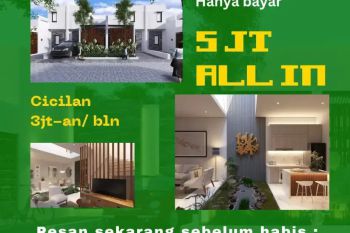 Rumah 2 lantai hanya 5 juta all in di lokasi strategis Tangerang angsuran 2,8