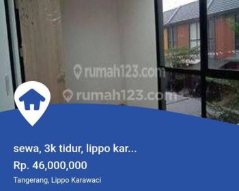 sewa 3kt & 3km lippo karawaci Tangerang