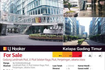 Gedung Landmark Pluit, Jl. Pluit Selatan Raya, Pluit, Penjaringan, Jakarta Utara