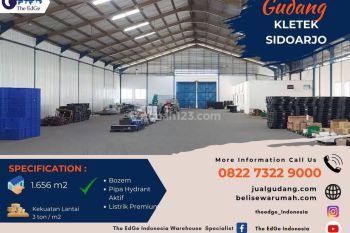Sewa Gudang Sidoarjo Raya Kletek Trosobo Dekat Puspa Agro The Edge