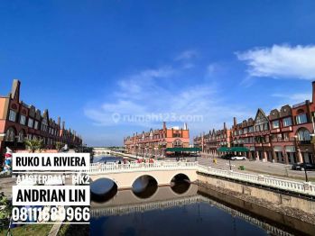 Jual Cepat Ruko La Riviera Ukuran 5x15 Hook 3 Lantai View Danau