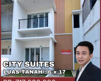 Nego Sampai Jadi Rumah 2 Lantai Komplek City Suite 6x17 700jtaan SHM