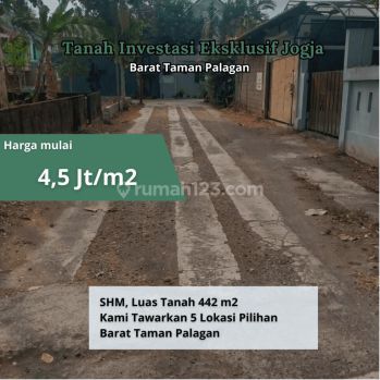 Di Jual Tanah Jogja Hook Barat Taman Palagan, Masjid Suciati Ke Utara Bunga 0