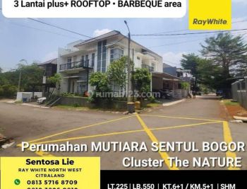 Rumah Mutiara Sentul - The Nature BOGOR JAWA BARAT Plus ROOFTOP Barbeque area