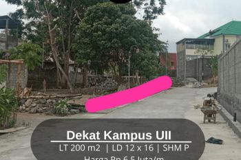 Tanah Mepet Dengan Kampus UII Di Jalan Kaliurang Harga 6 Jutaan