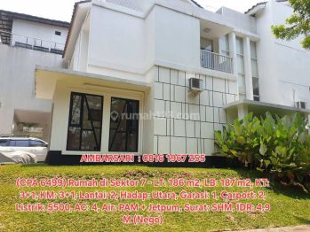 6499 - Rumah bagus posisi hook hadap utara bintaro sektor 7
