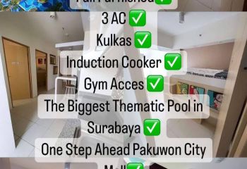 Rent Apartemen: Educity pakuwon