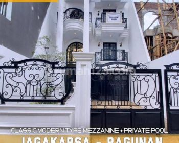 Hunian American Classic Modern 3 Lt. Termurah di Jagakarsa Jaksel