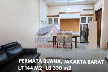 Rumah Lokasi Bagus Dan 3 Lantai di Taman Permata Buana Jakarta Barat
