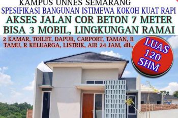 BISA DICICIL 10 TAHUN, ANGSURAN FLAT TANPA BI CHECKING DAN TANPA BANK. DIJUAL m²