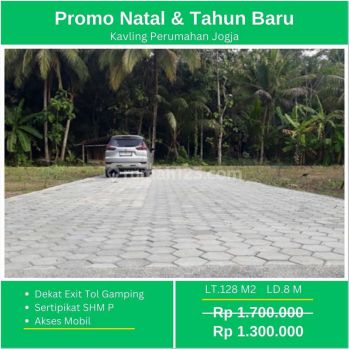 10 Menit Kampus Ukdw Baru, Tanah Kavling Perumahan Jogja