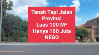 Dijual Tanah Murah Tepi Jalan Raya Provinsi Sambiroto Padas