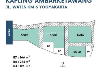 2 Menit Exit Tol Gamping Tanah Kapling Siap Bangun, SHM Siap Ajb